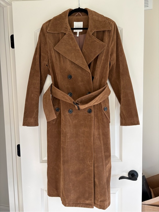 Avec Les Filles Jackets & Blazers - Avec Les Filles suede trench coat